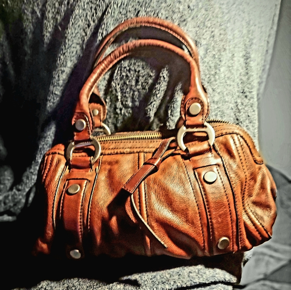 Fossil Satchel Genuine Leather Hand-bag